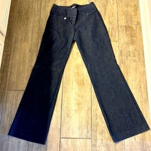 Express Editor deep blue lightweight denim dress pants size 2R 32 inch inseam